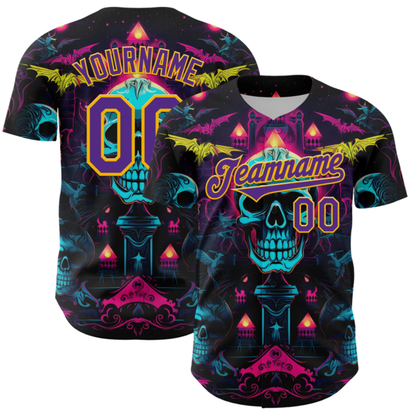 Blue Skull Softball Jerseys